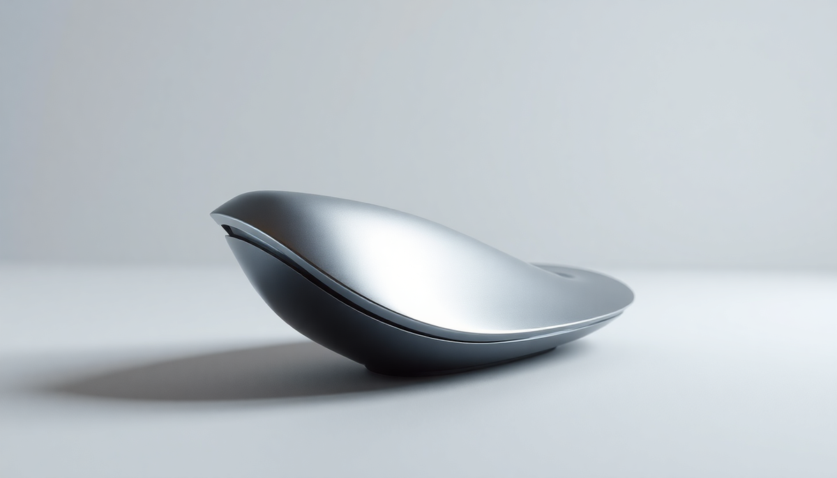 Sleek, silver modern car license plate holder with a streamlined design on a white background