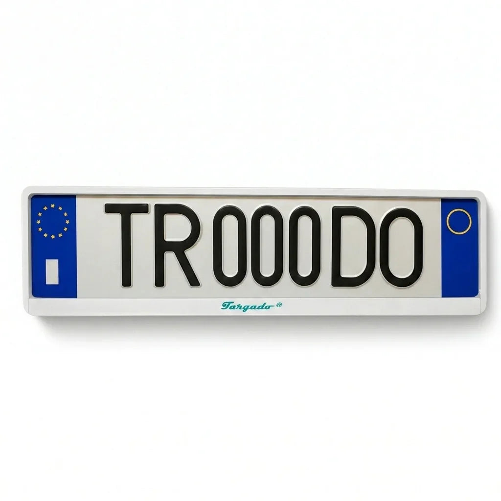 Targado Srl Model Snowflake license plate holder with custom text TR000DO